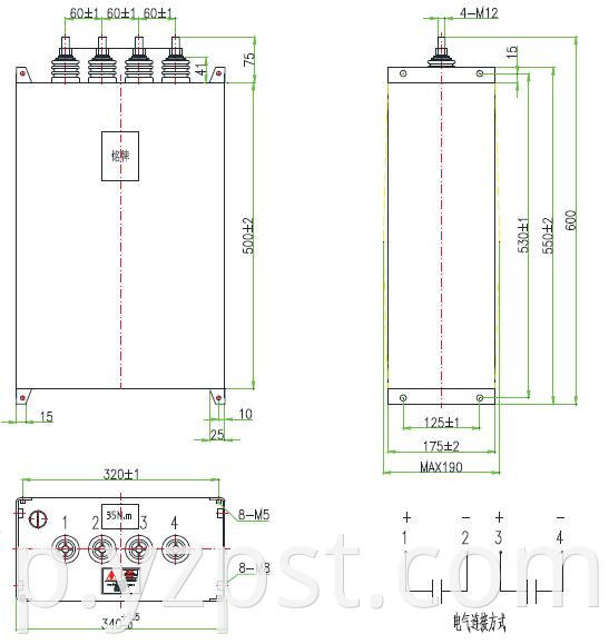 DC-Link capacitor customized 4300VDC